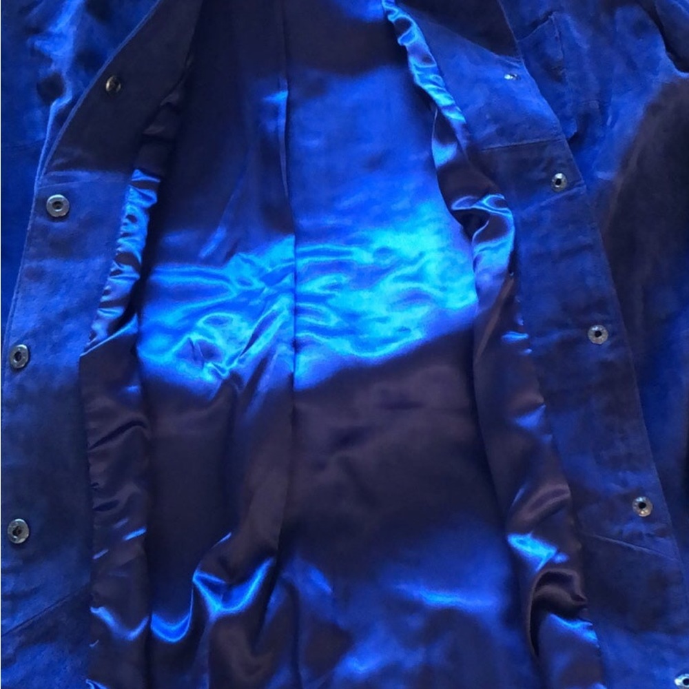 Blue suede jacket - Picture 9 of 11